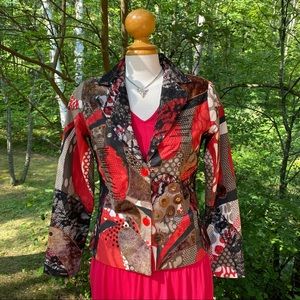 Parsley and Sage Boho cropped blazer